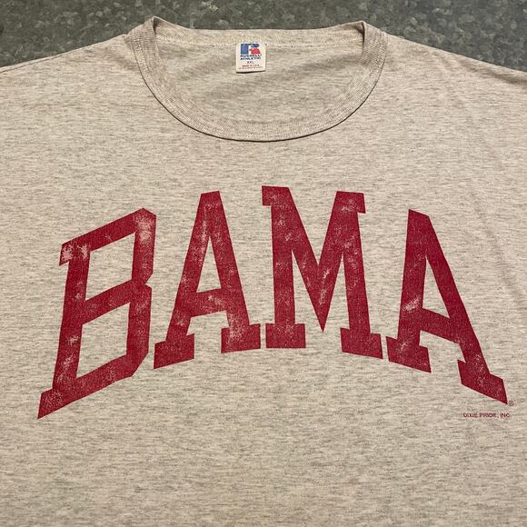 Vintage University of Alabama BAMA Russell Athletic 90s Tee Shirt Mens XXL USA - Picture 1 of 14